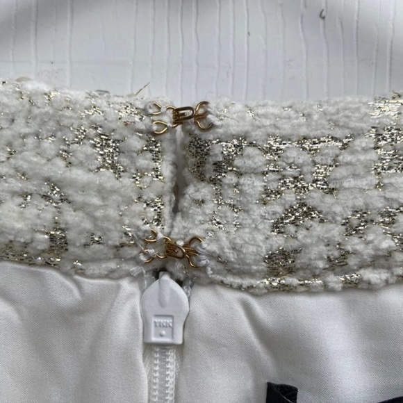 Rachael Zoe Embellished Metallic Mini Sz 6 - Picture 10 of 12